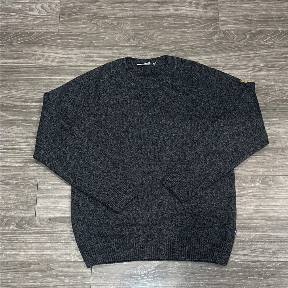 Men's Fjallraven Ovik Re-Wool Charcoal Sweater